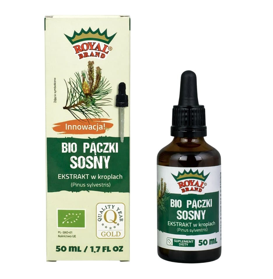 Royal Brand - Organic Pine Bud Extract - 50ml – Royal Brand förpackning