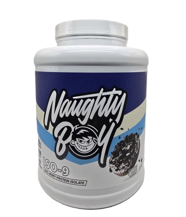 Naughty Boy - Iso-9, Cookies & Cream - 2010g – Naughty Boy förpackning