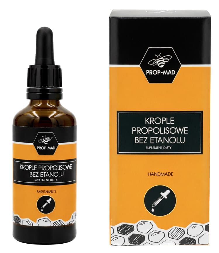 Prop-Mad - Propolis Drops Alcohol-Free 50ml – Prop-Mad förpackning