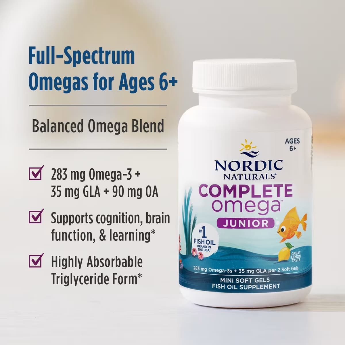 Nordic Naturals - Complete Omega™ Junior - 90 sgels