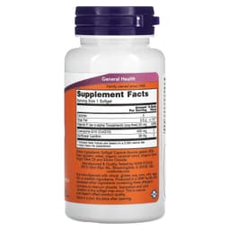 NOW Foods - CoQ10 With Vitamin E & Sunflower Lecithin - 30 Sgels