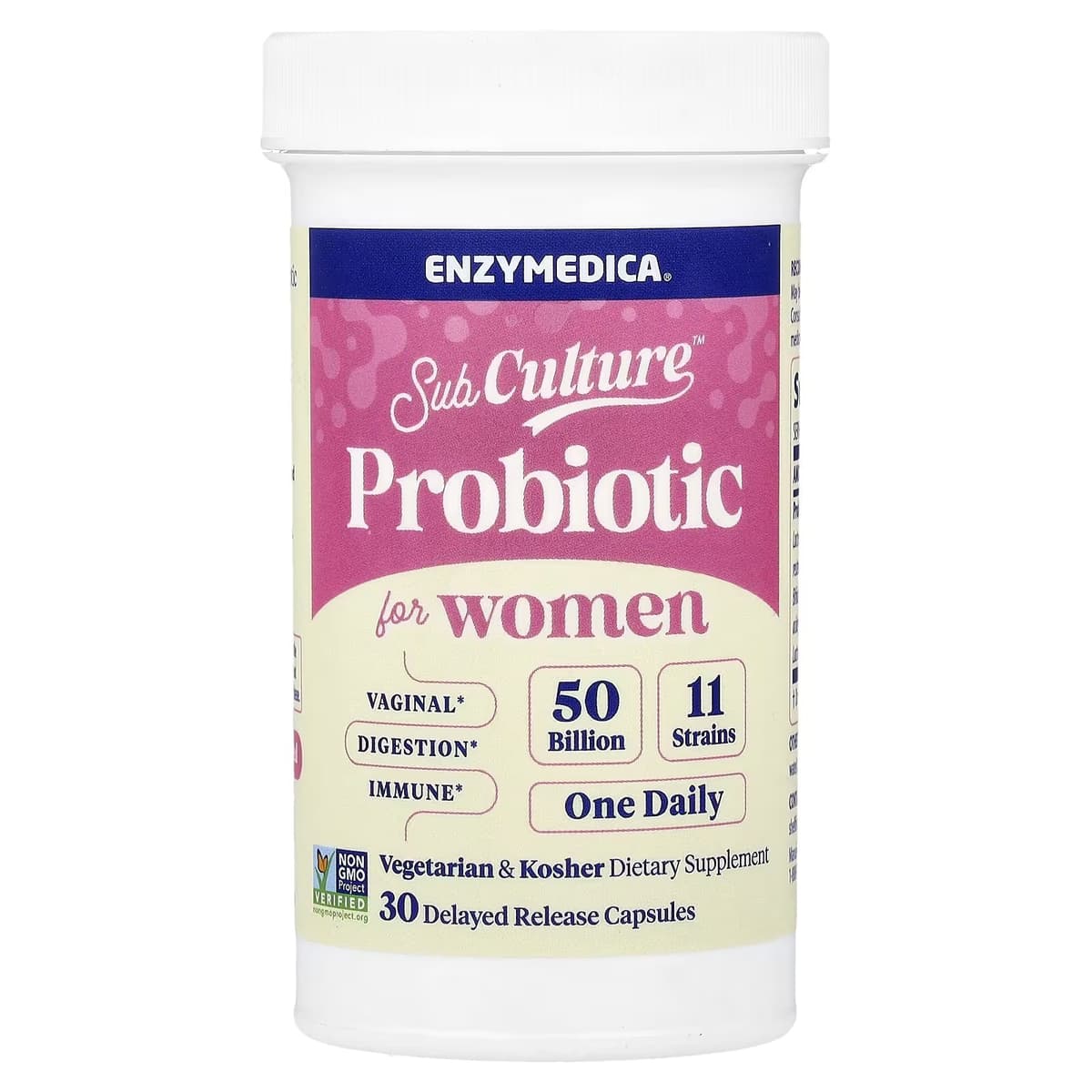 Enzymedica Subculture™ Probiotika til Kvinder - 30 Kapsler