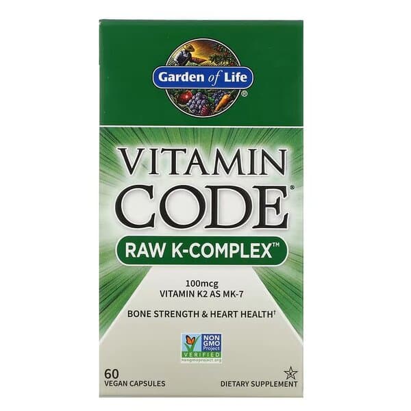 Garden Of Life - Vitamin Code Raw K-Complex - 60 Vcaps – Garden Of Life förpackning