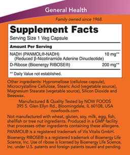 Now Foods - NADH - 60 Vcaps