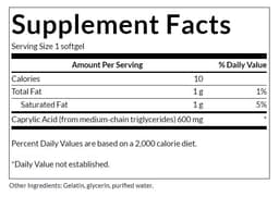 Swanson - Caprylic Acid - 60 Softgels