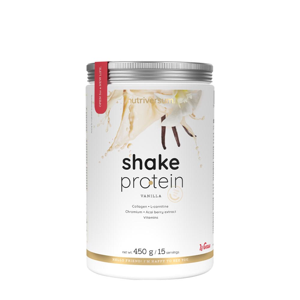 Nutriversum - Shake Protein, Vanilla - 450g – Nutriversum förpackning