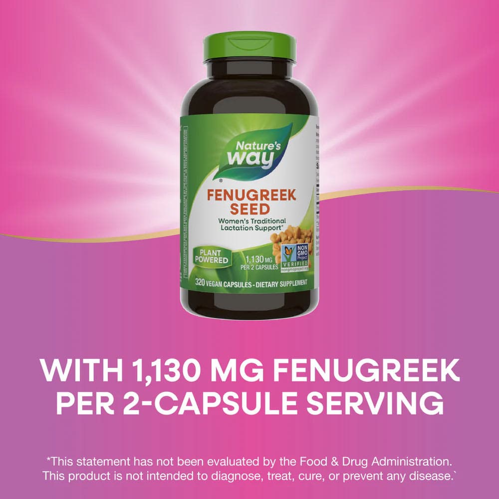 Nature's Way - Fenugreek Seed - 320 Kapsler