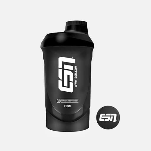 ESN (Elite Sports Nutrition) - Shaker - 600 ml, sort – ESN (Elite Sports Nutrition) emballage