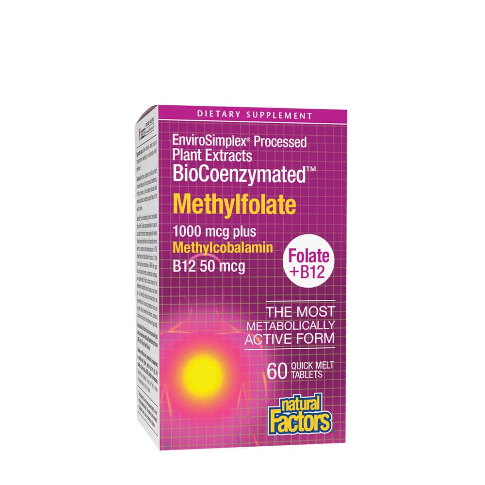 Natural Factors - Biocoenzymated Methylfolate - 60 Quick Melt Tabs