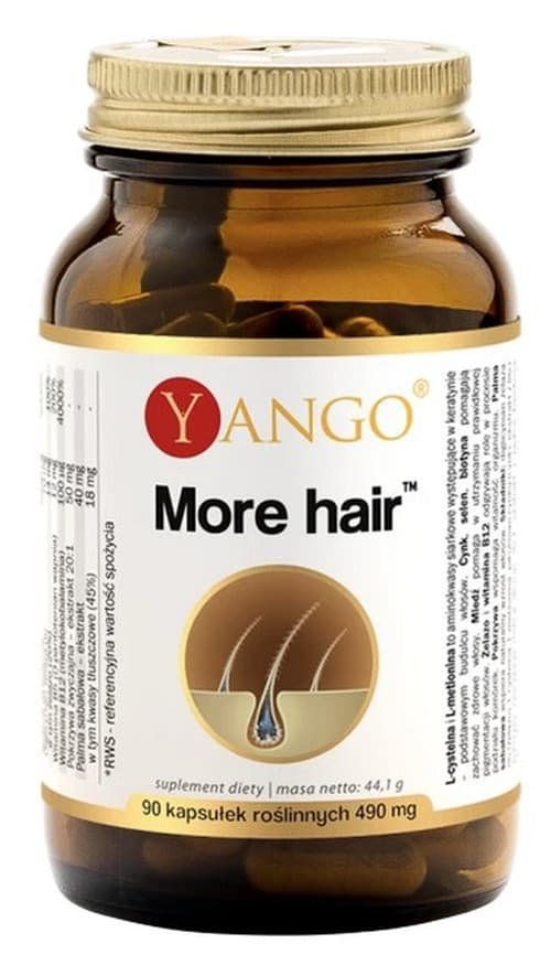 Yango - More Hair - 90 Caps – Yango förpackning