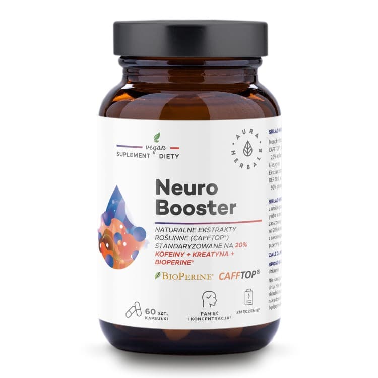 Aura Herbals - Neuro Booster - 60 Caps – Aura Herbals förpackning
