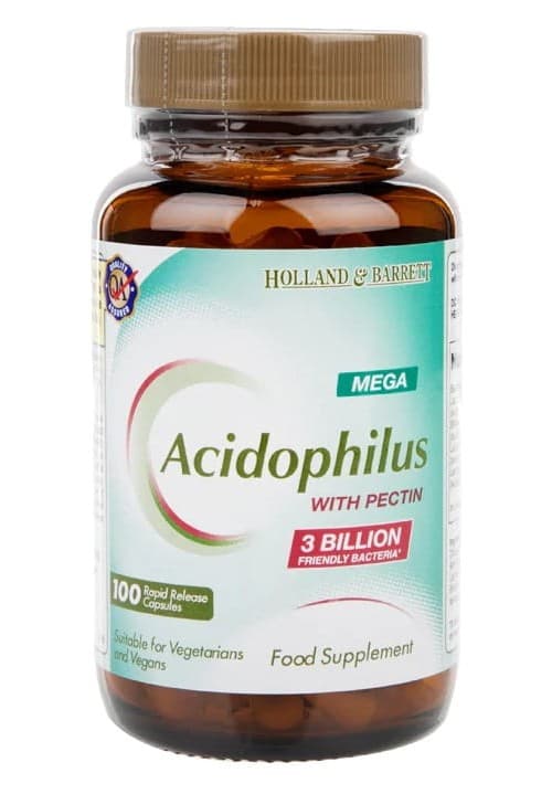 Holland & Barrett - Mega Acidophilus with Pectin - 100 Caps – Holland & Barrett förpackning