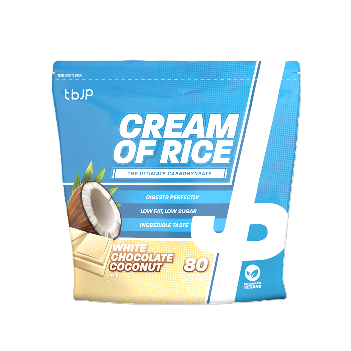 Trained by JP - Cream Of Rice White Chocolate Coconut - 2000g