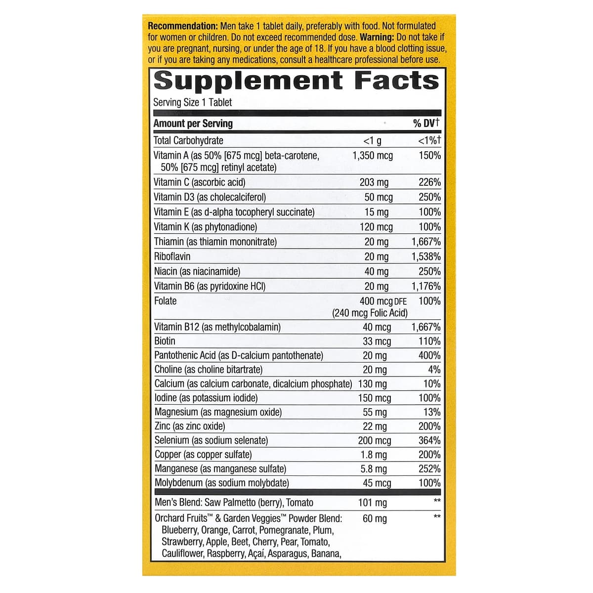 Nature'S Way - Multivitamin - 60 Tabs
