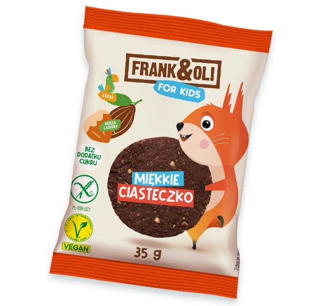 Frank&Oli - For Kids Soft Cookie - 35g – Frank&Oli förpackning