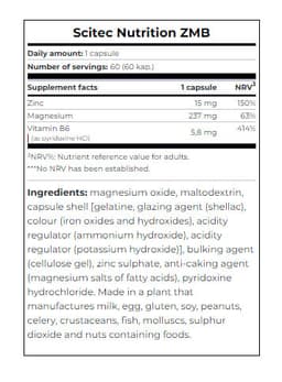 Scitec Nutrition - ZMB - 60 Caps