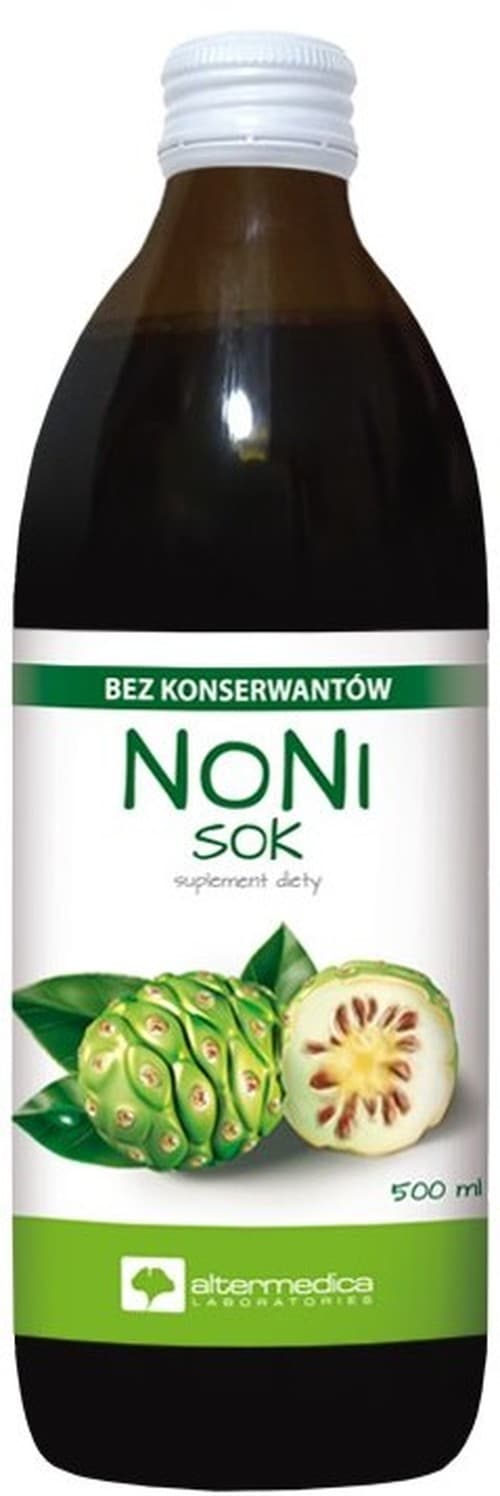 Alter Medica - Noni Juice 500ml – Alter Medica förpackning