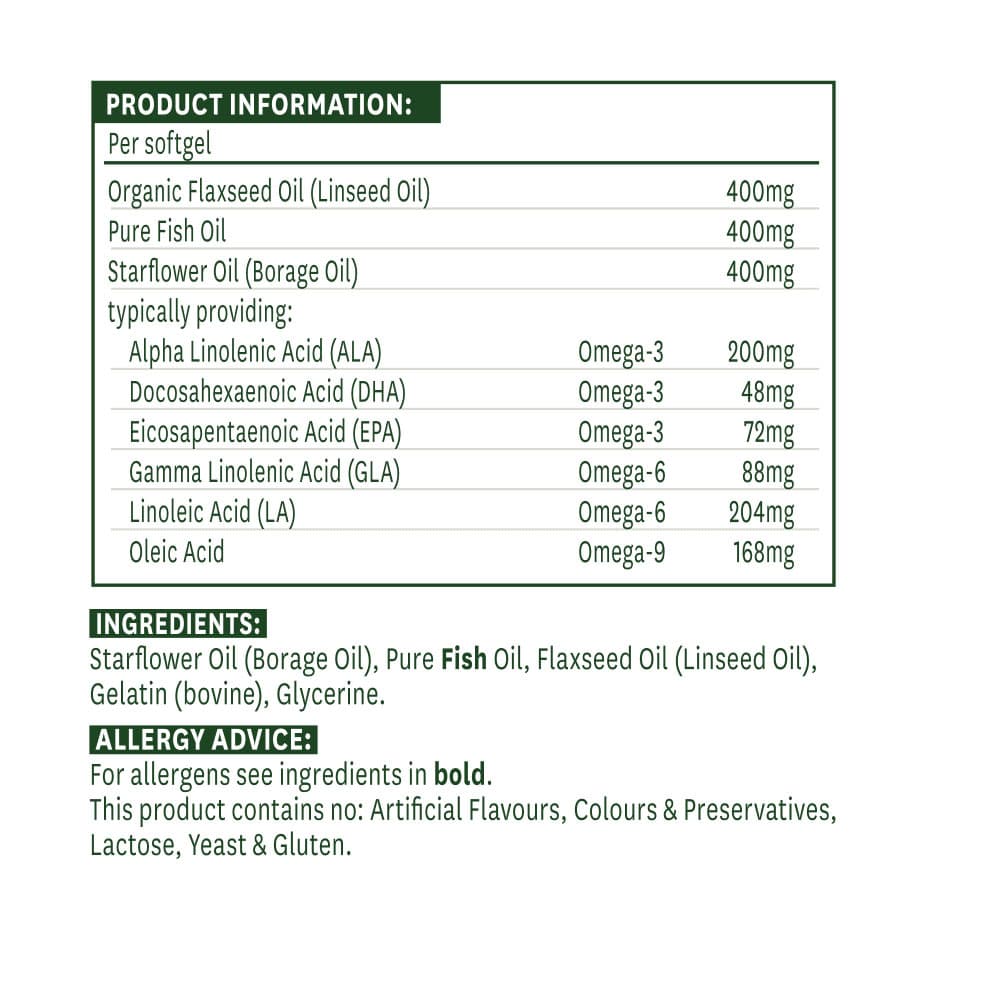 Nature's Aid - Complete Efa 1200mg (Omega 3, 6 + 9)