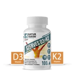 Natur Tanya - Organic D3 + K2 Vitamin - 100 Tabs