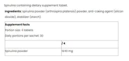 Nutriversum - Spirulina - 60g / 120 Tabs