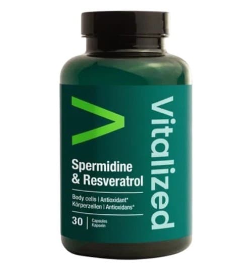 Vitalized - Spermidine & Resveratrol - 30 Caps – Vitalized förpackning