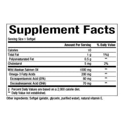 Natural Factors - Wild Alaskan Salmon Oil - 90 Sgels