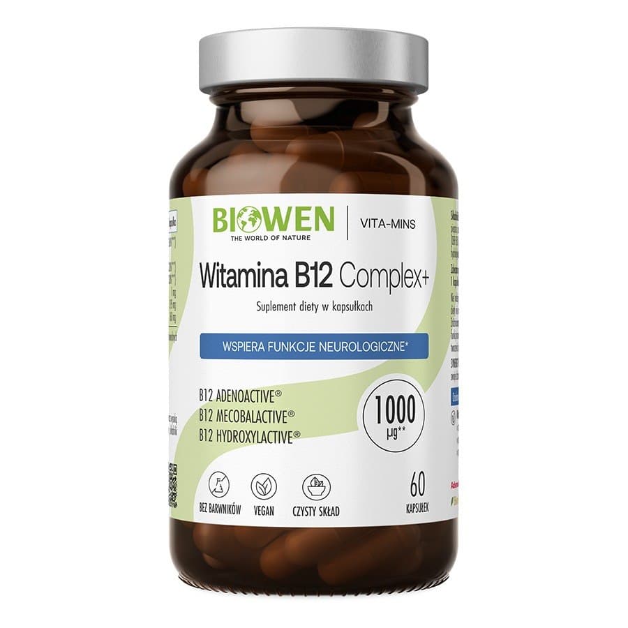 Biowen - Vitamin B12 Complex+ - 60 Caps – Biowen förpackning
