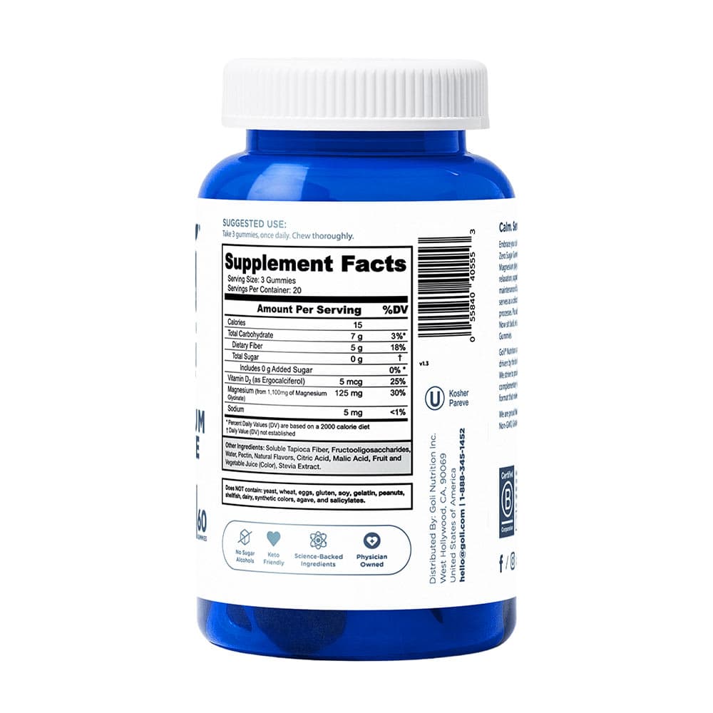 Goli Nutrition - Magnesium Gummies - 60 Gummies