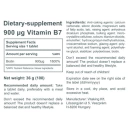 Vitaking - Biotin - 100 Tabs