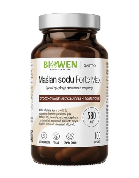 Biowen - Sodium Butyrate Forte Max - 100 Caps – Biowen förpackning