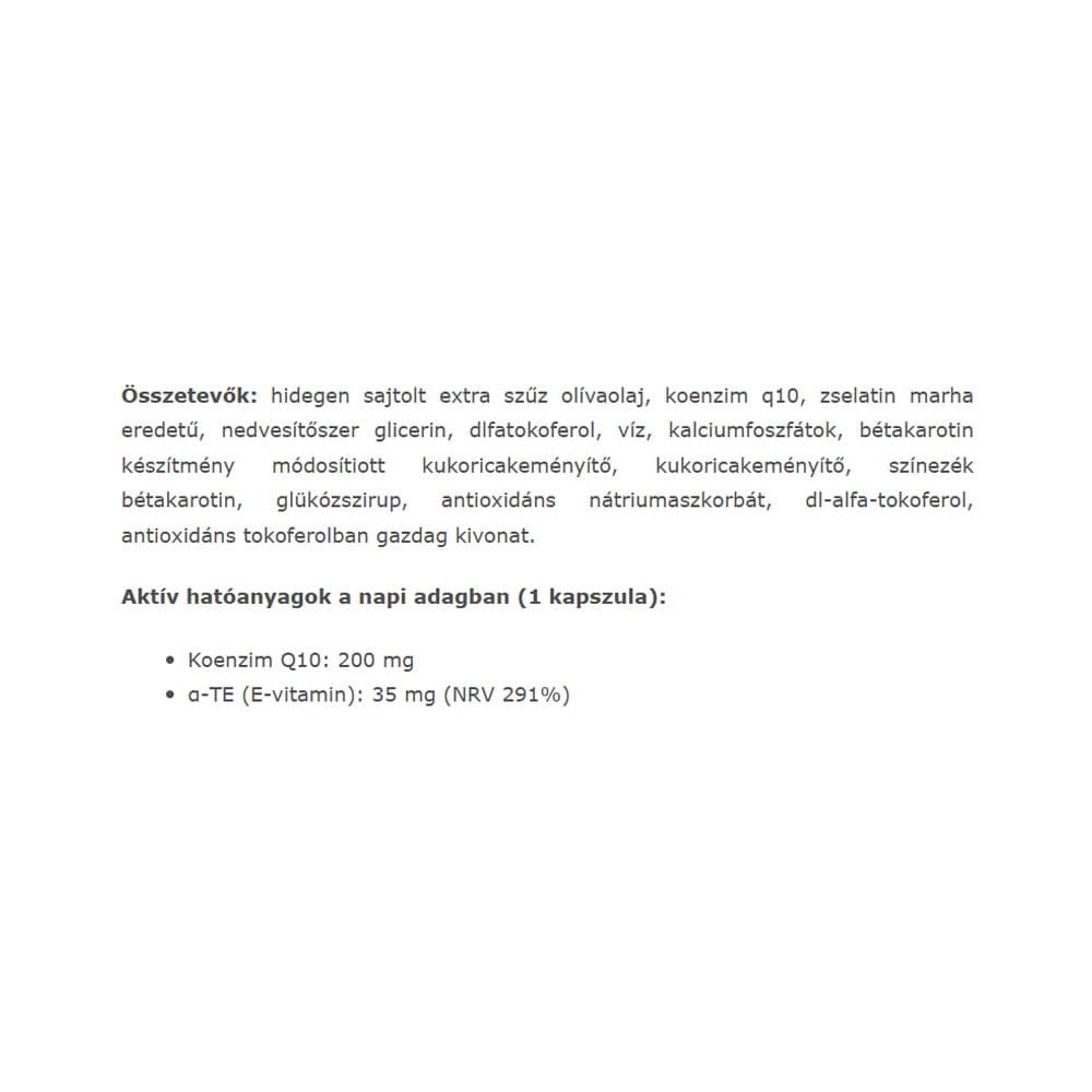 JutaVit - Coenzyme Q10 200 mg - 60 Softgels