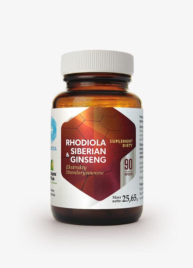 Hepatica - Rhodiola & Siberian Ginseng - 90 Caps – Hepatica förpackning