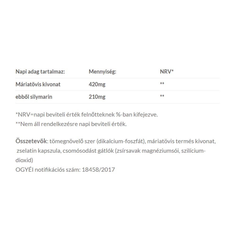 Jutavit - Silymarin 210 Liver Caps - 60 Caps