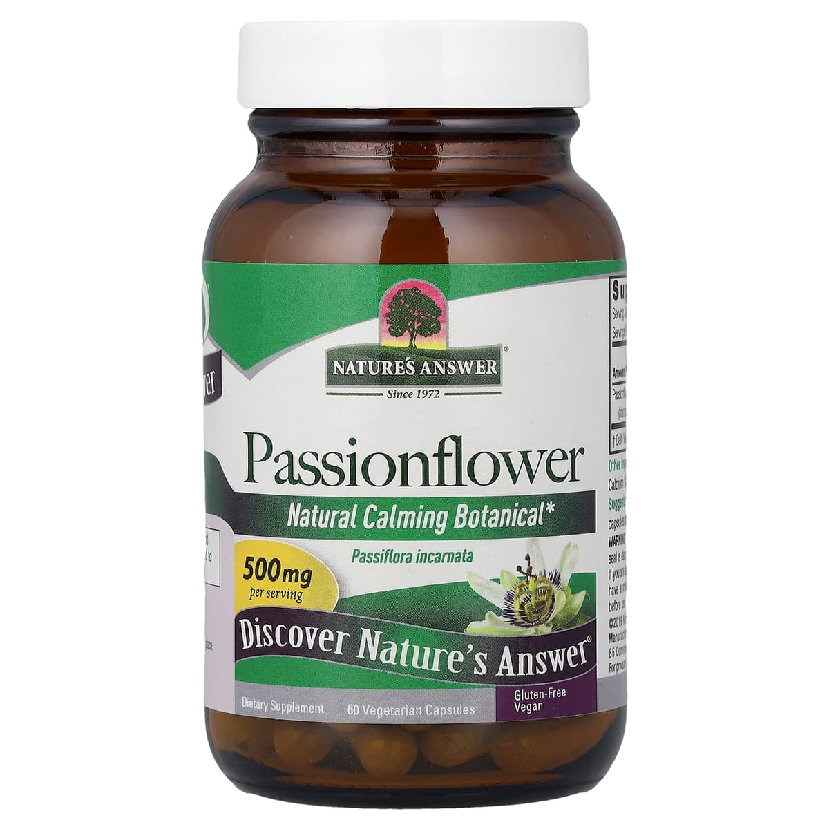 Nature's Answer - Passionflower - 60 Vcaps