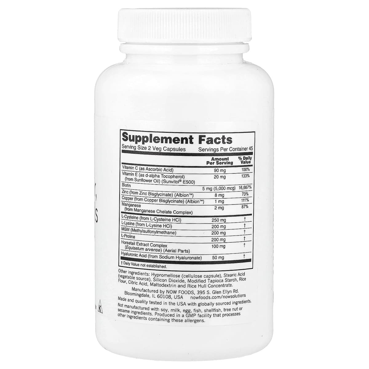NOW Foods - Vegan Hair, Skin & Nails - 90 Vcaps