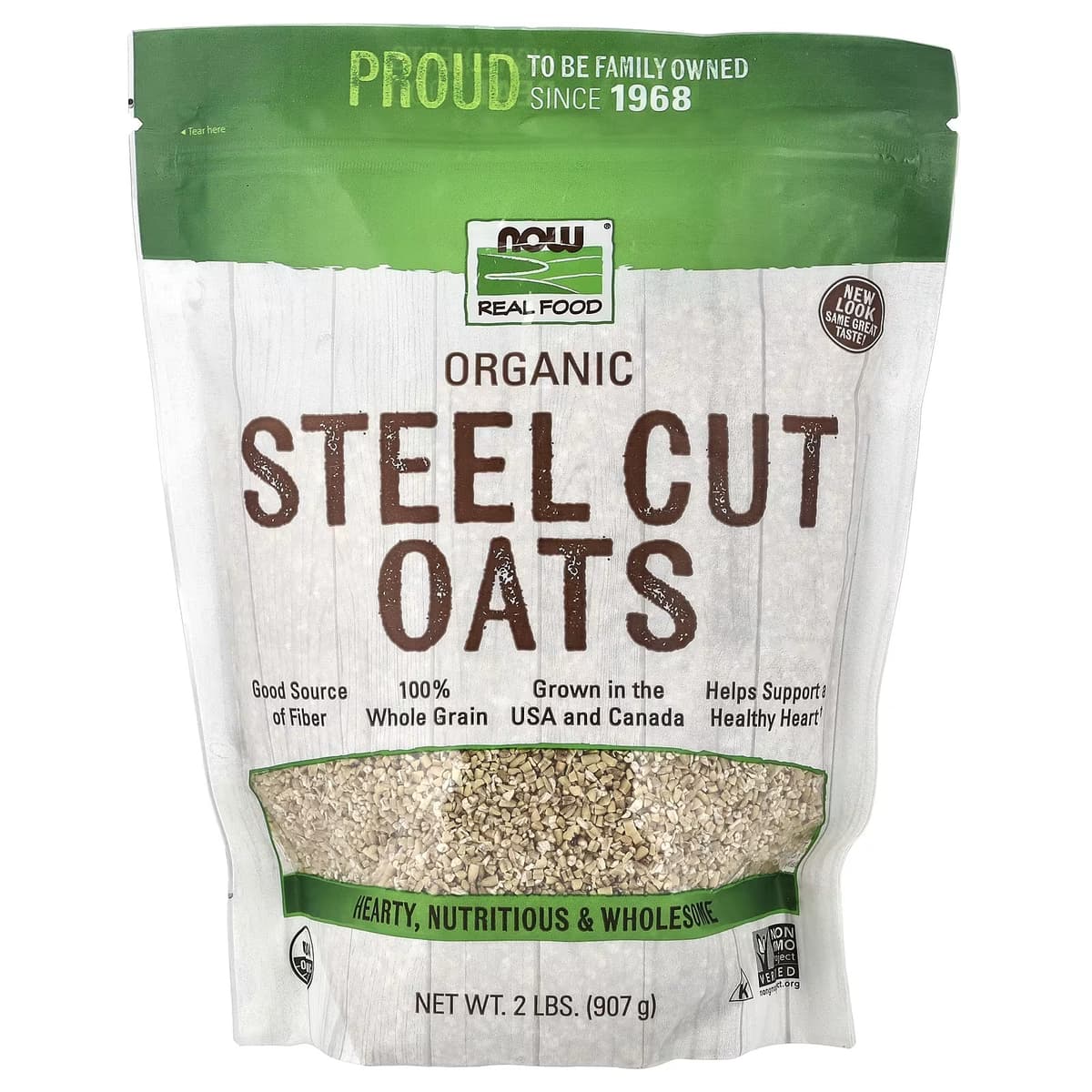 NOW Foods - Organic Steel Cut Oats - 907g