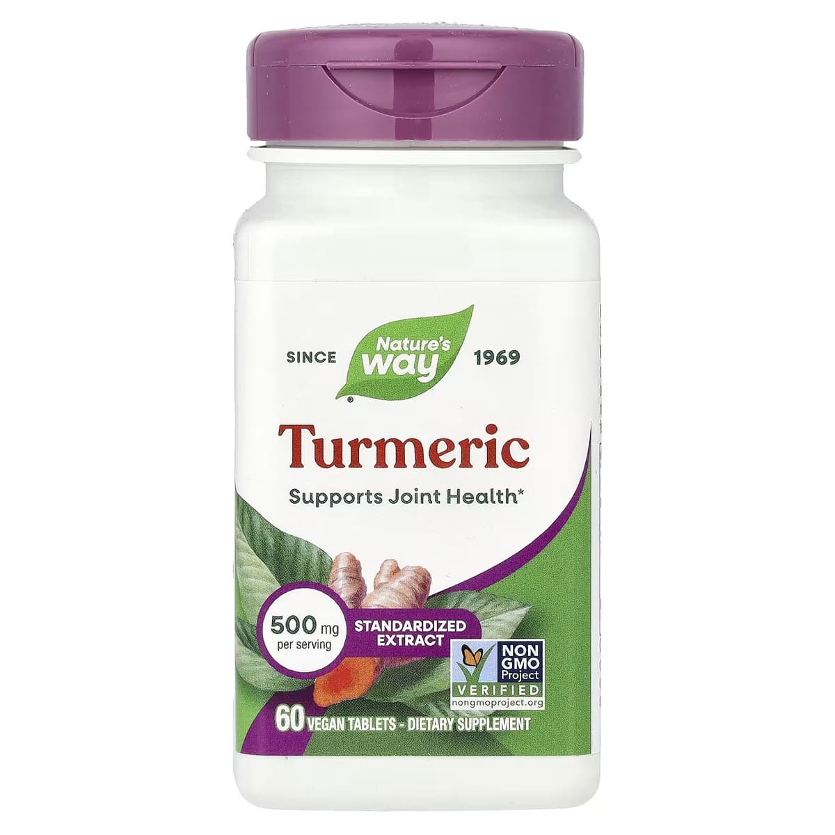 Nature'S Way - Gurkemeja Premium Ekstrakt - 60 Veganske Tabletter