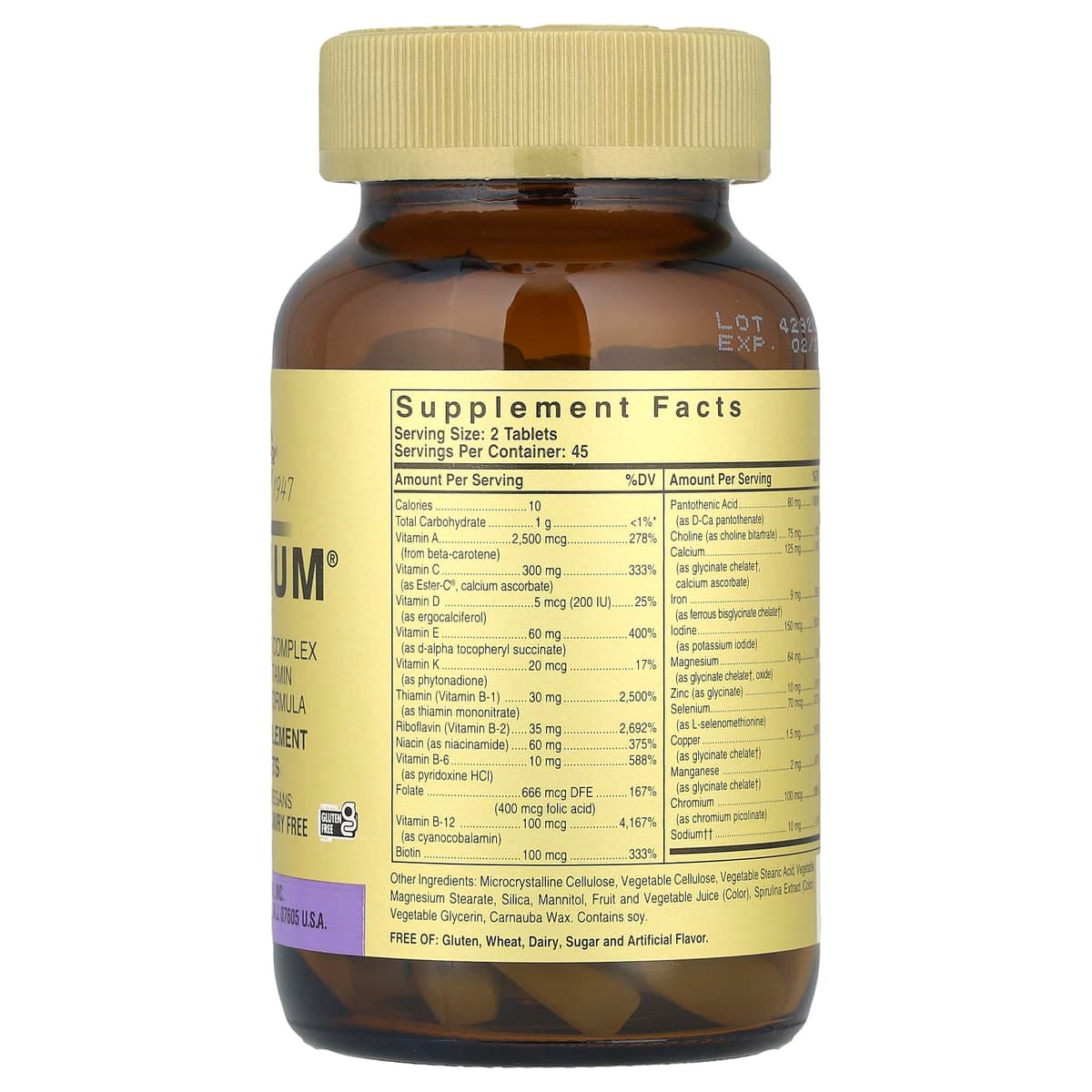 Solgar - Omnium Phytonutrient Complex - 90 Tablettia