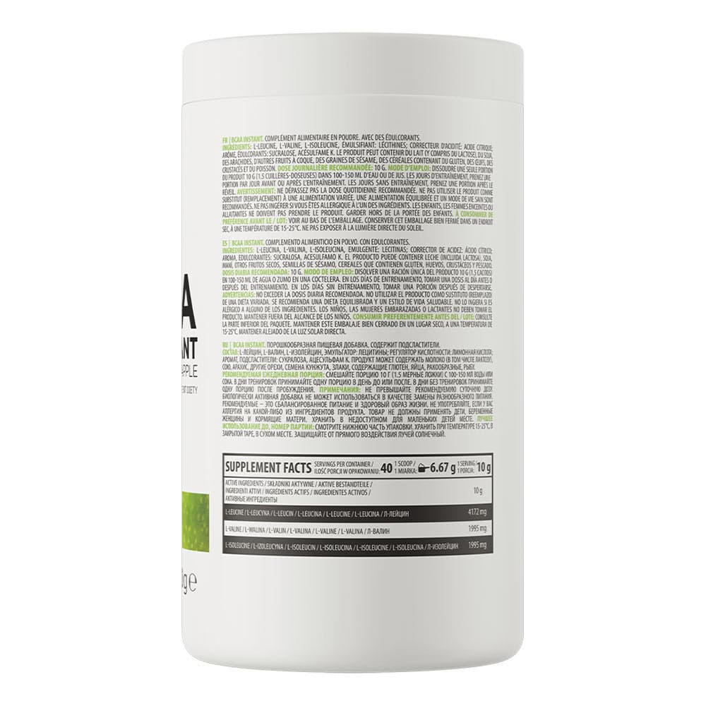 OstroVit - BCAA Instant, Vihreä Omena - 400g