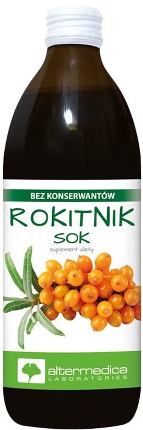 Alter Medica - Sea Buckthorn Juice 500ml – Alter Medica förpackning