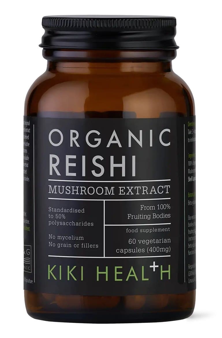 KIKI Health - Reishi Extract - 400mg - 60 Vcaps – Kiki Health förpackning