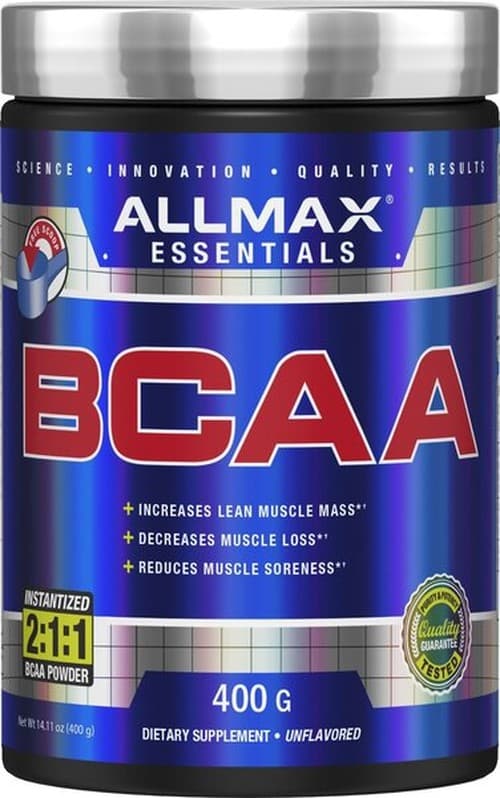 Allmax - BCAA 2:1:1 Powder 400g (KORT DATUM 2026-09-30) – Allmax förpackning