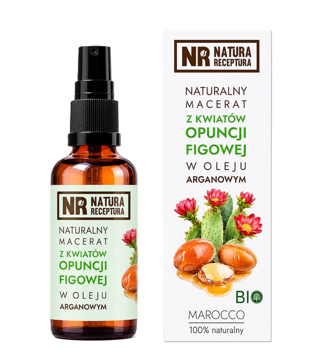 Natura Receptura - Prickly Pear Flower Macerate In Argan Oil - 50ml – Natura Receptura förpackning