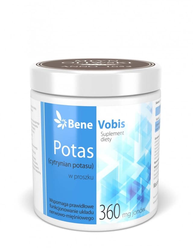 Bene Vobis Potas (cytrynian potasu) w proszku 500g – Bene Vobis