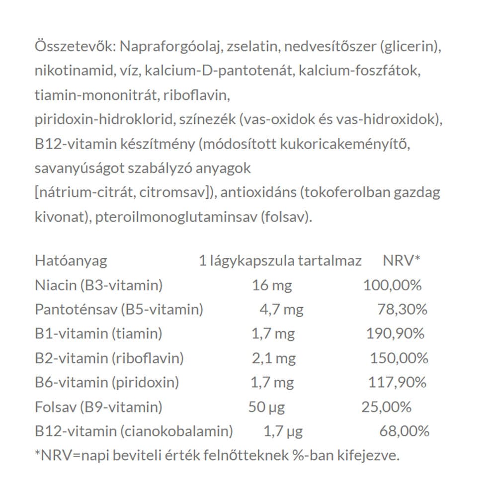 Jutavit - B-kompleksi-vitamiini - 100 Kapselia