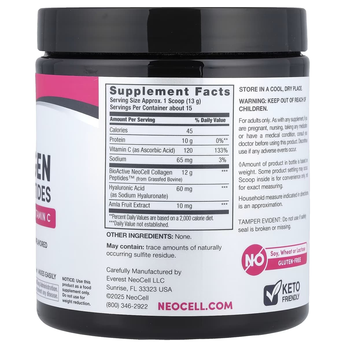 Neocell - Super Collagen Plus With Vitamin C & Hyaluronic Acid - 195g