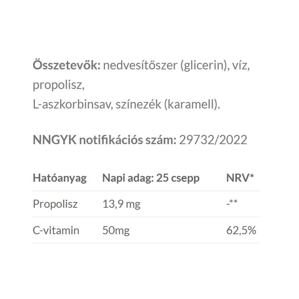 JutaVit - Propolis + Vitamin C Drops - 30ml