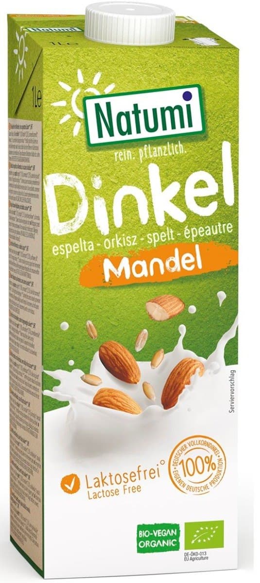 Natumi - Organic Spelt-Almond Drink 1l – Natumi förpackning
