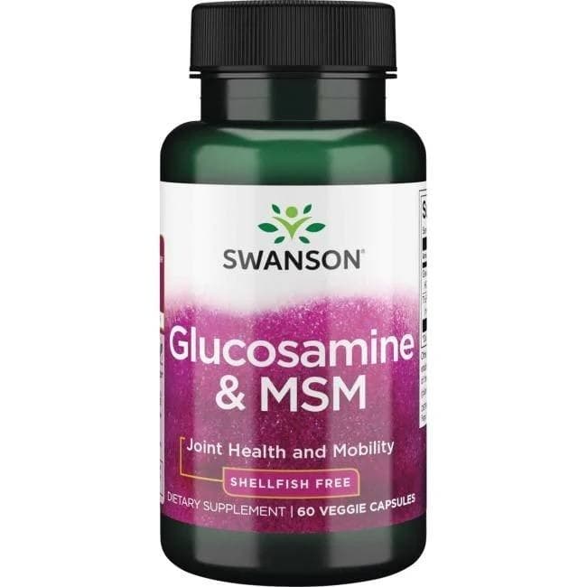 Swanson - Glucosamine & MSM (60 Caps) – Swanson förpackning