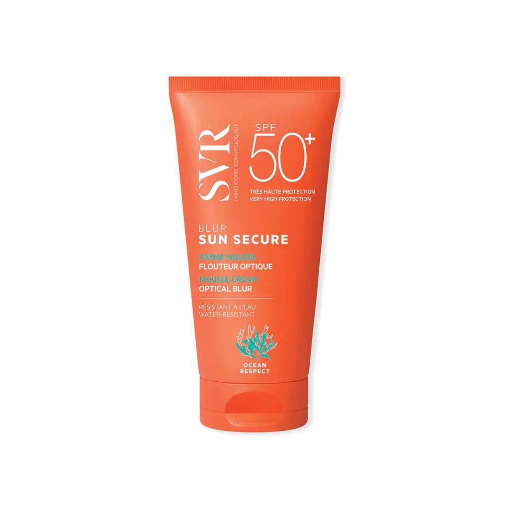 SVR - Sun Secure Blur Mousse Cream SPF50 50 ml – SVR förpackning